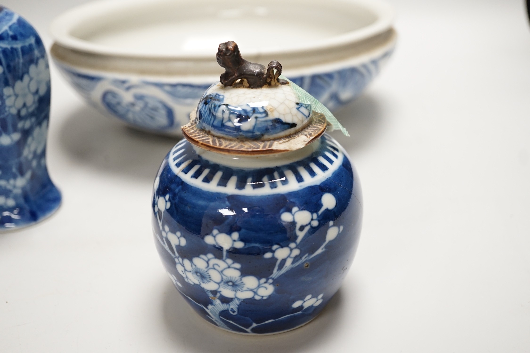 A collection of Chinese blue and white ceramics